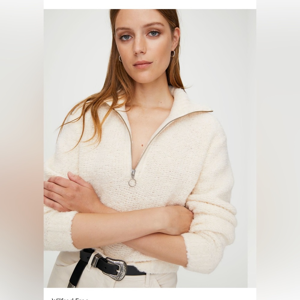 Aritzia Wilfred Free Gwyneth Sweater - Half Zip